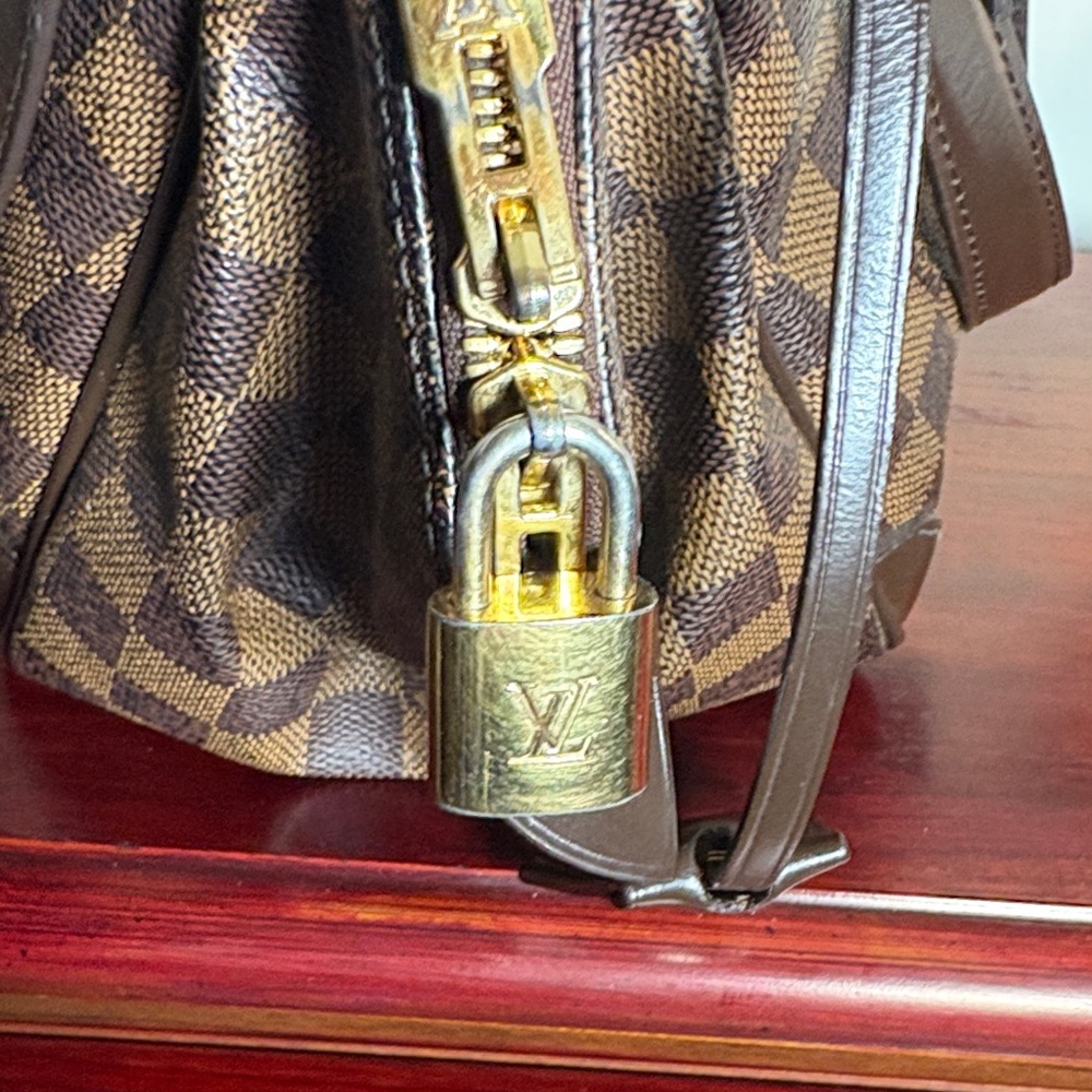 Louis Vuitton Damier Dark Brown Ebene Satchel EUC - Picture 7 of 15
